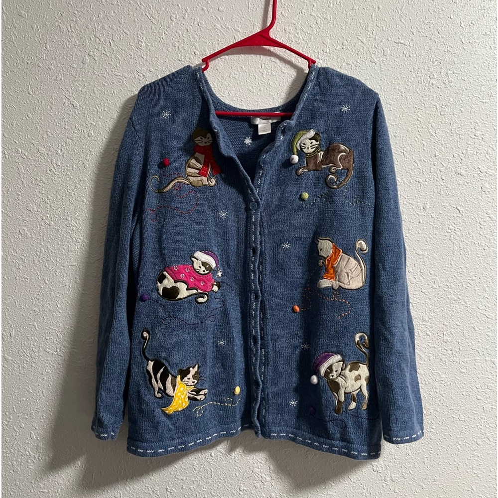 cj banks cat sweater